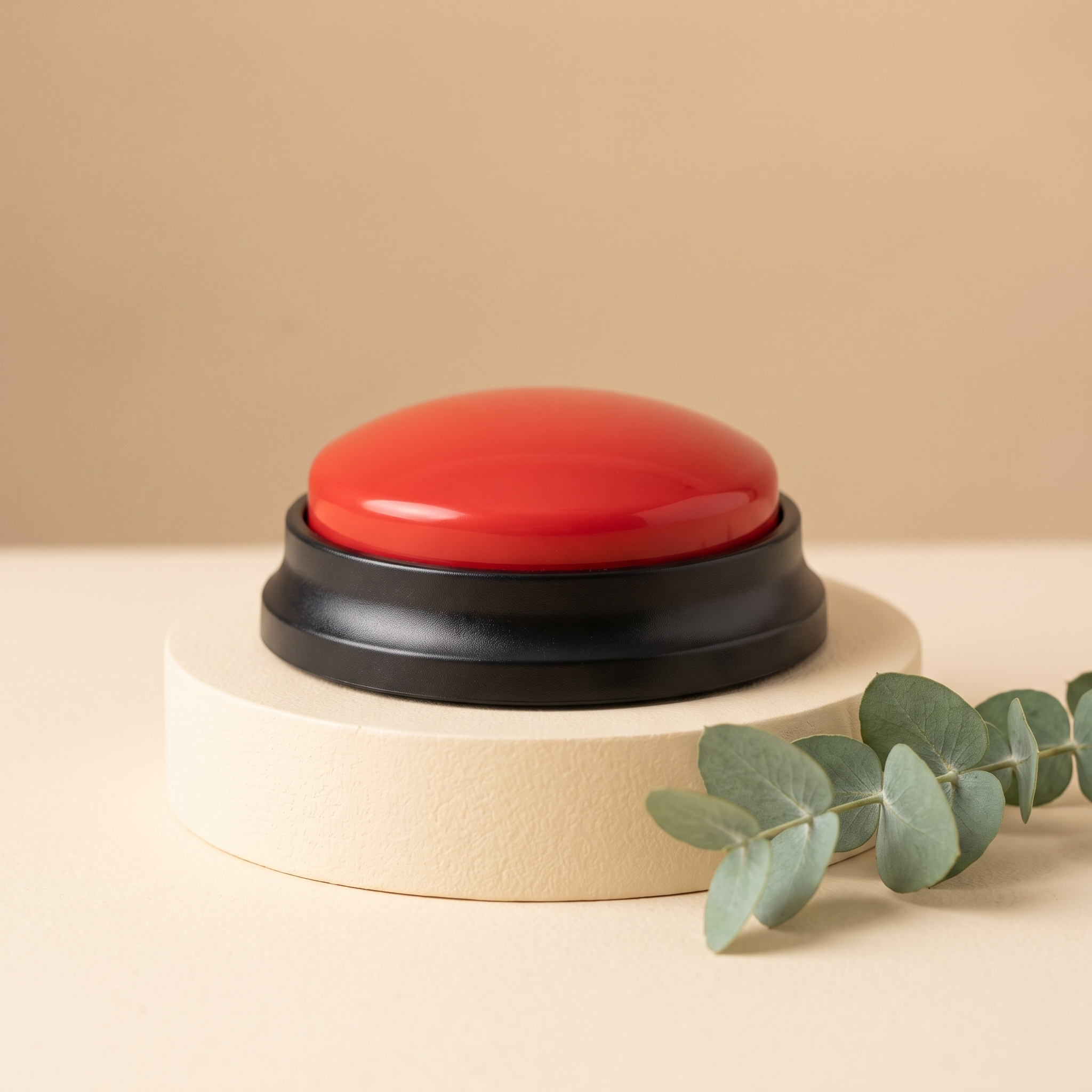 Huddlepaw Talk Button in Red