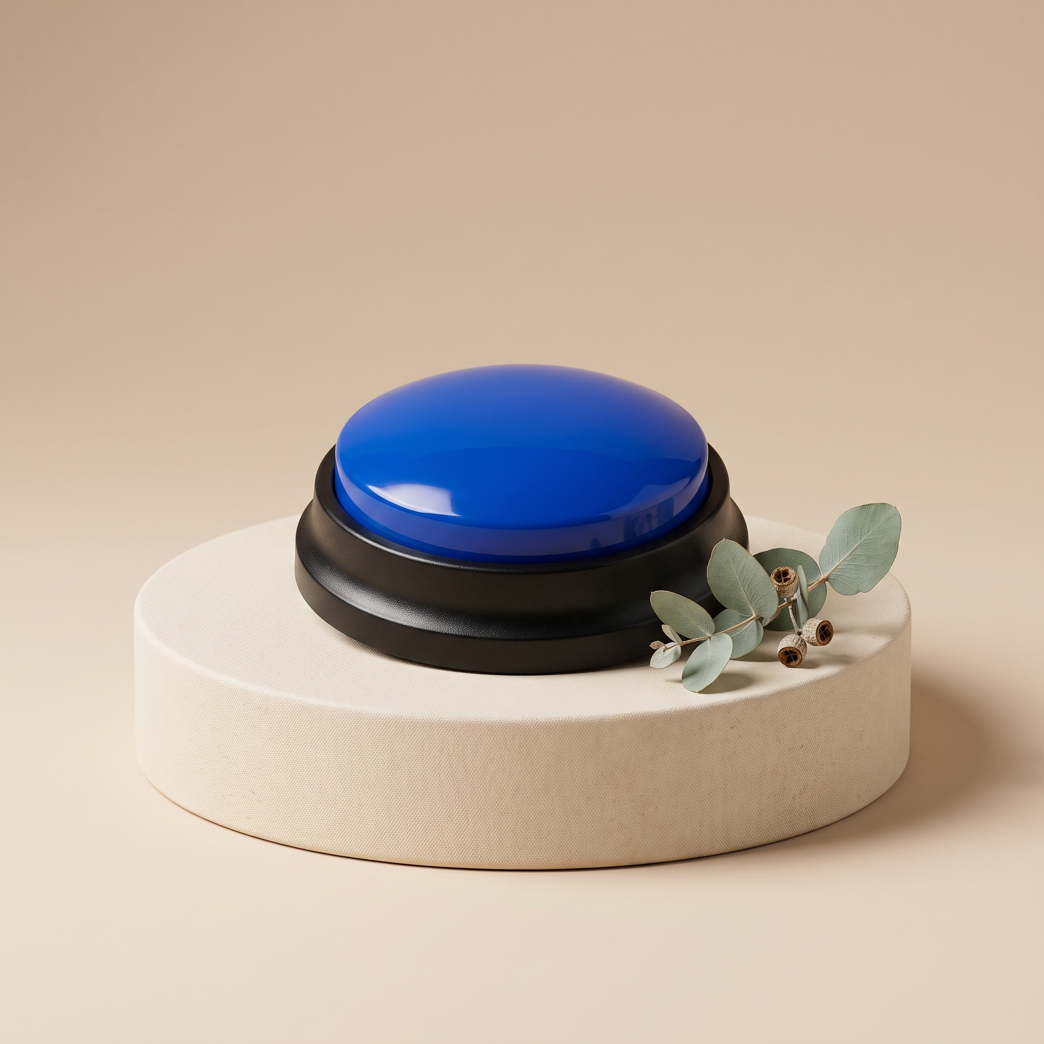 Huddlepaw Talk Button in Blue