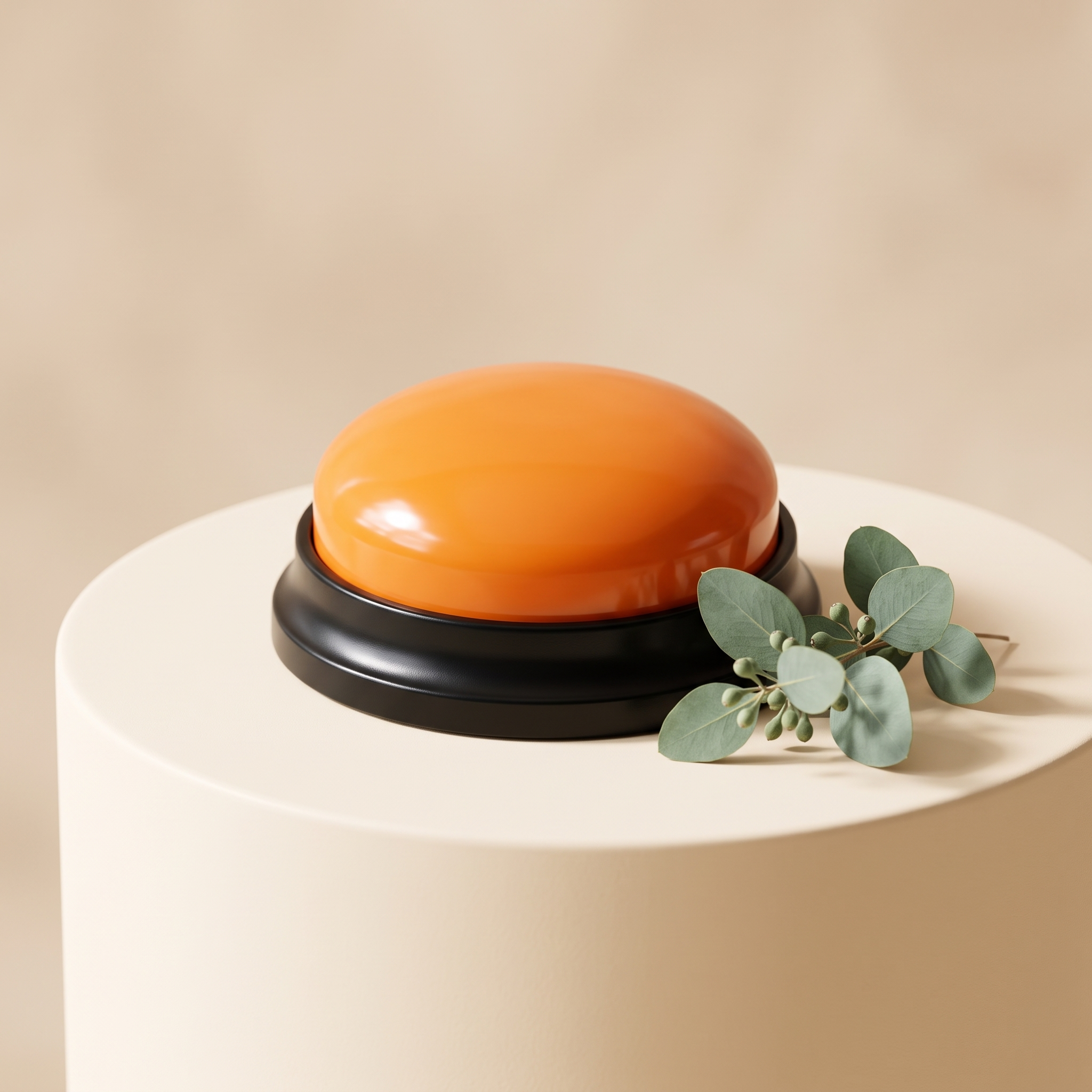 Huddlepaw Talk Button in Orange