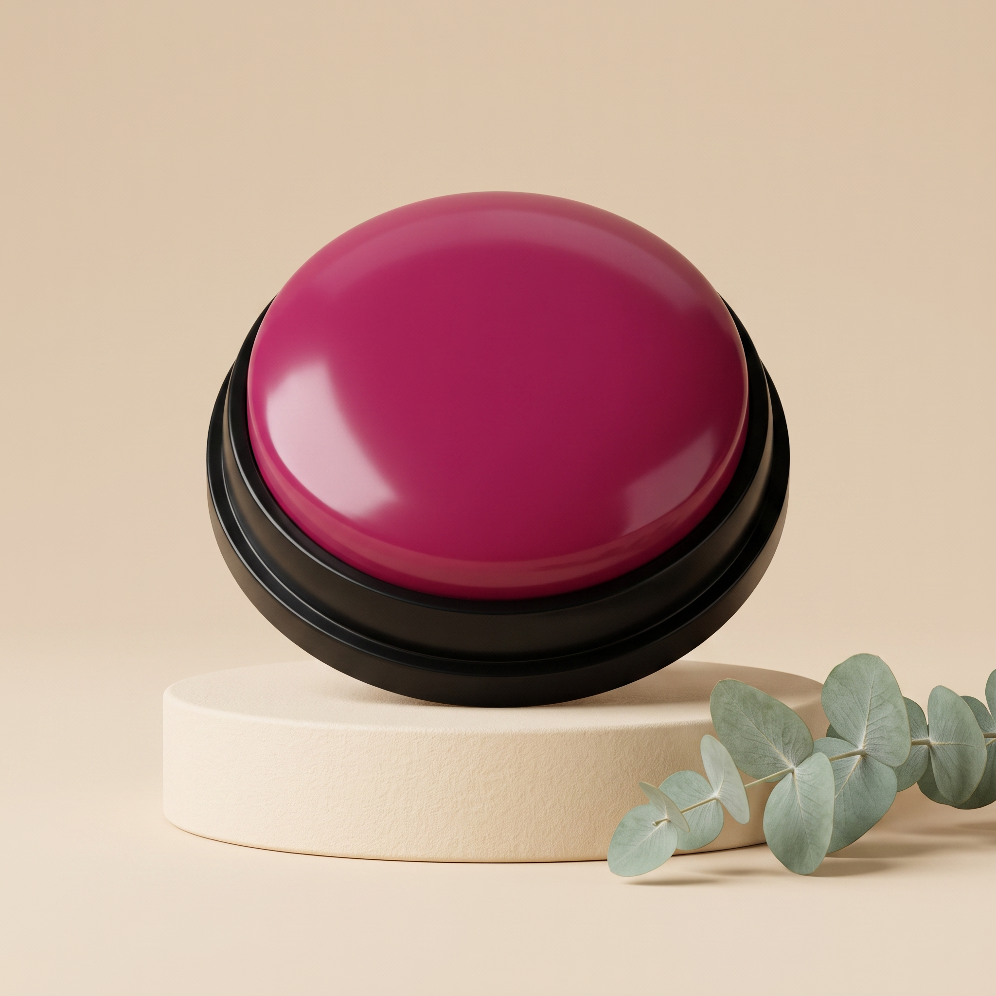 Huddlepaw Talk Button in Burgundy