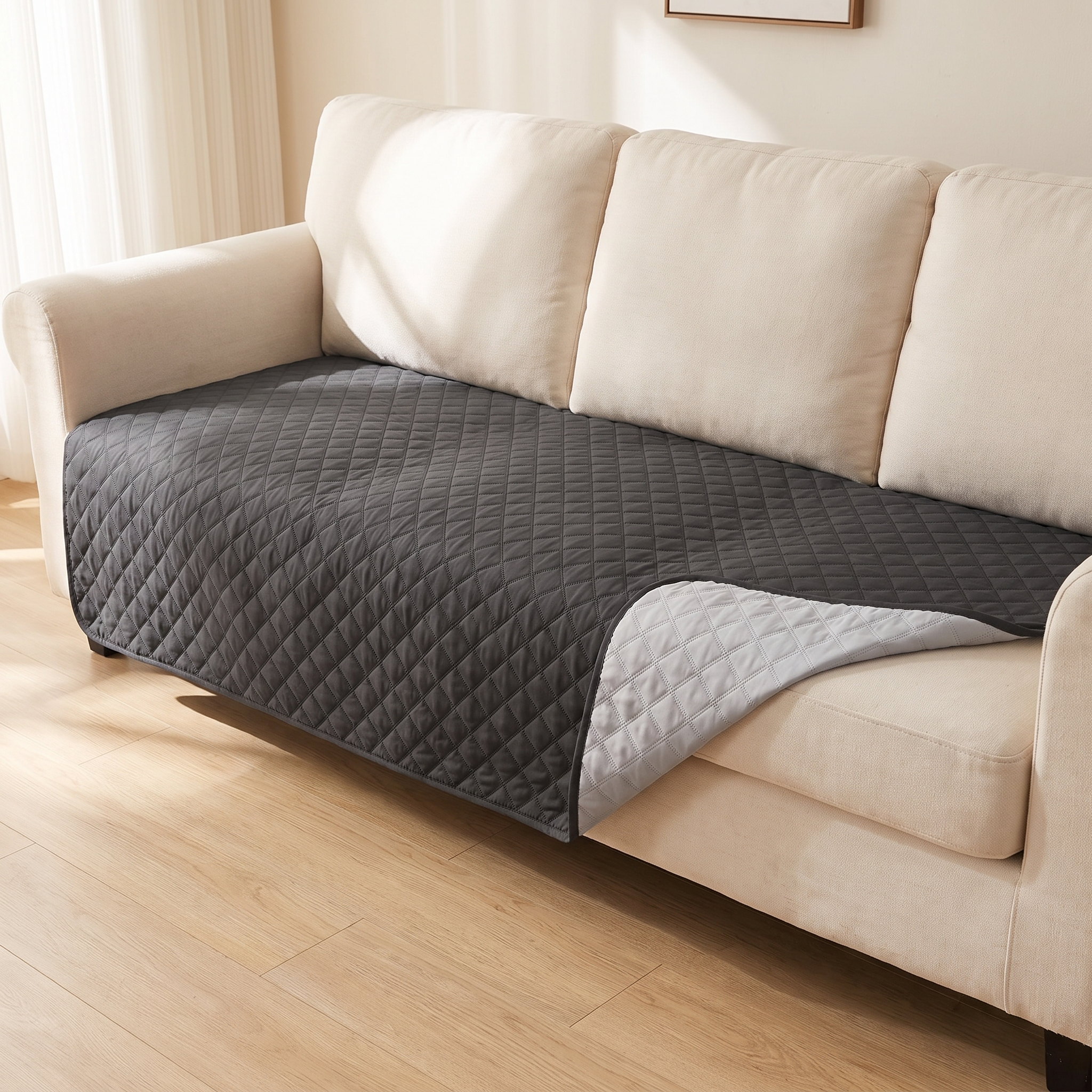 Graphite couch cover