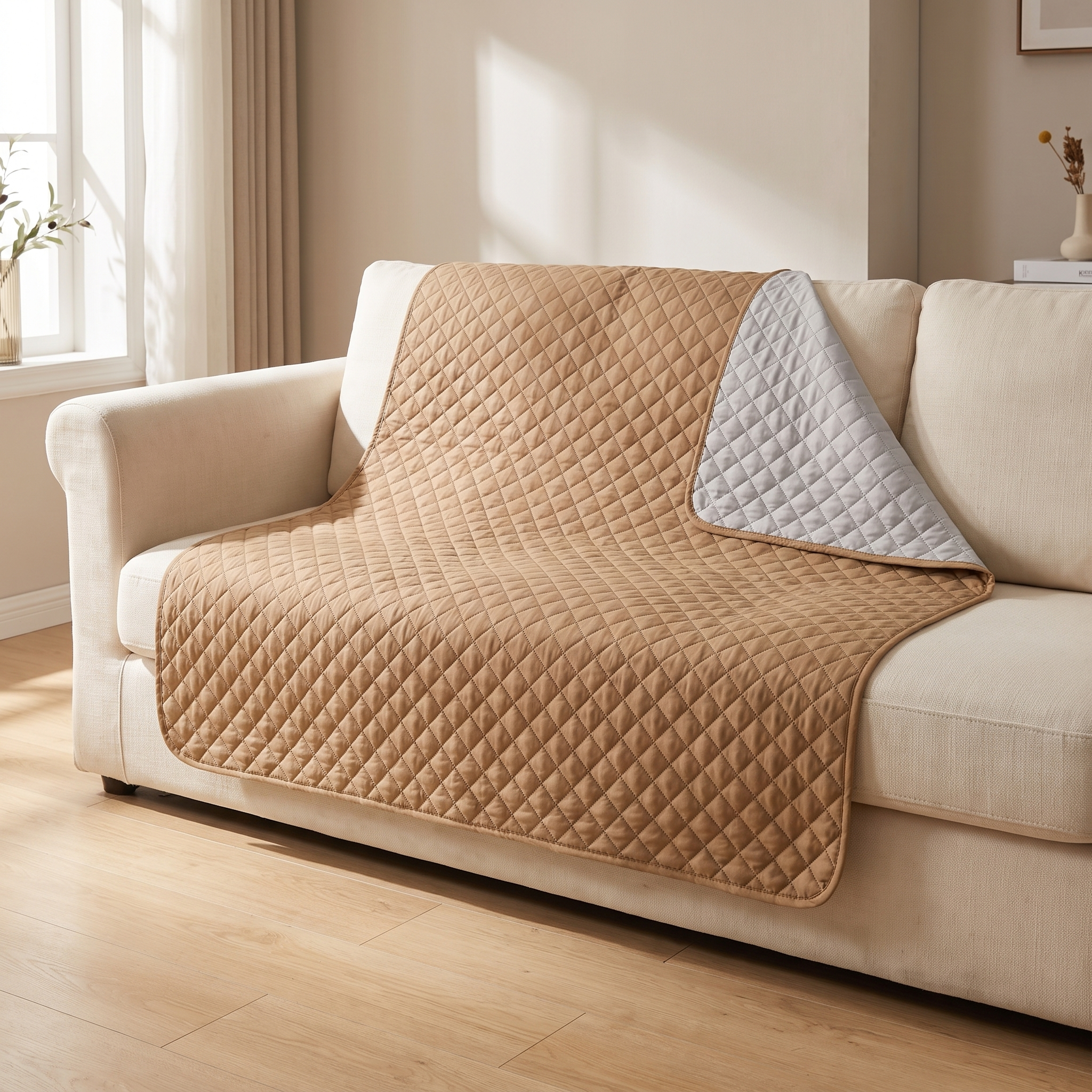 Camel couch cover